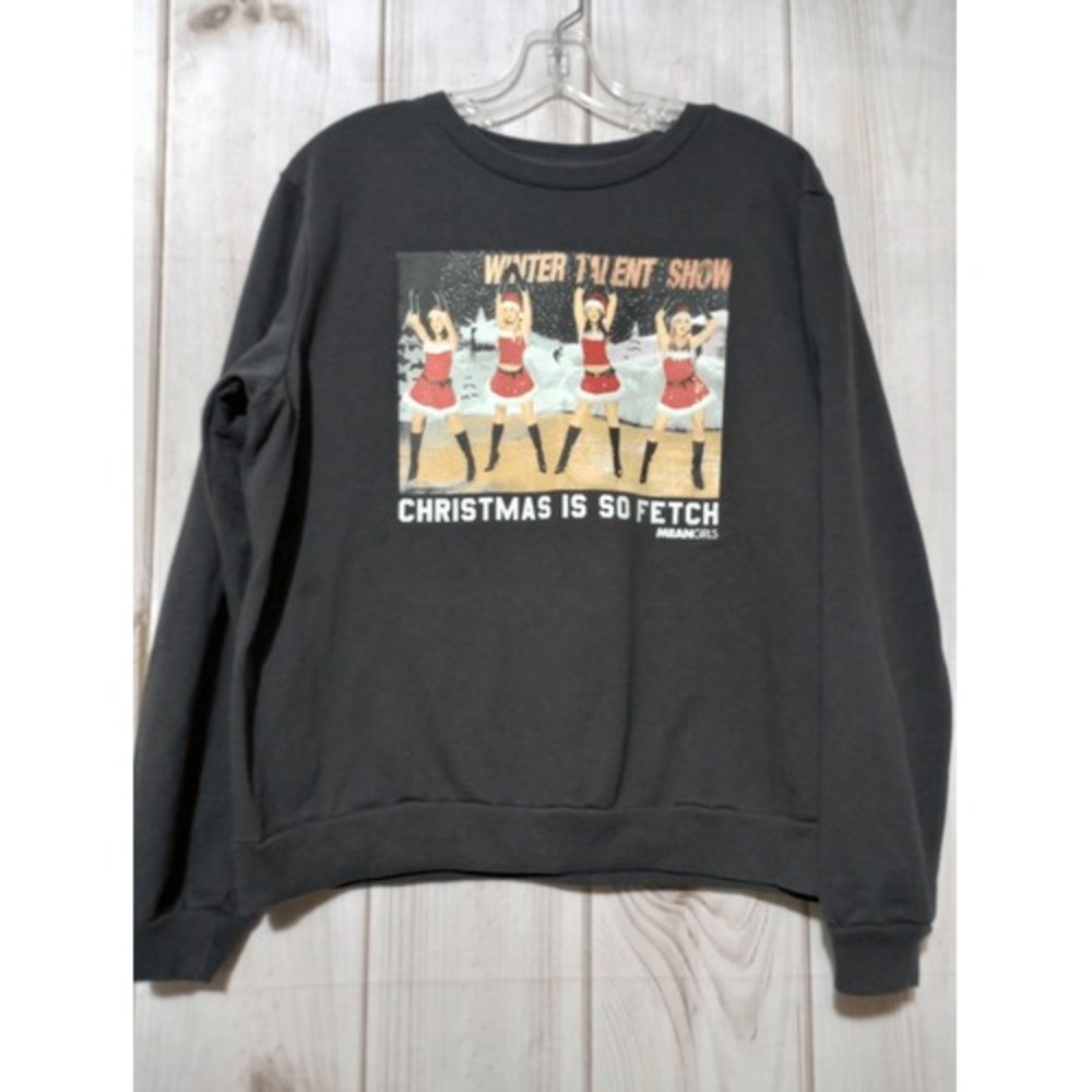 Mean Girls Sweatshirt Ladies 2xl Black Crew‎ Neck Winter Talent Show